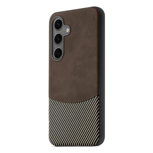 Modern Hybrid PU Leather With Checks Design Back Case For Samsung S Series with Sophisticated Style