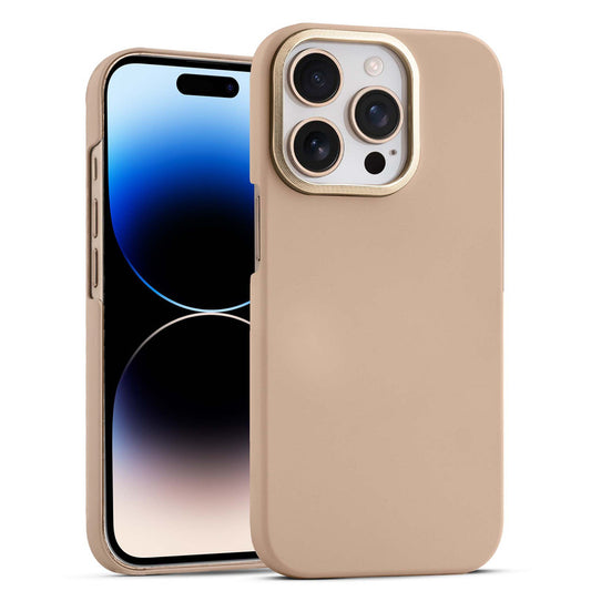 Stone Like Matte Finish Back Case for Apple iPhone 14 Pro , Detachable Camera Ring
