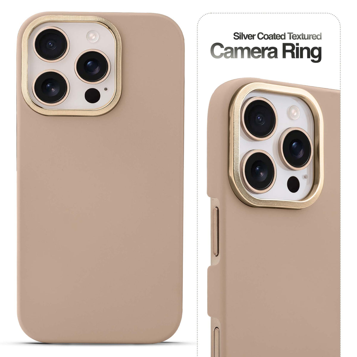 Detachable Ring Matte Case for Apple iPhone 16 Pro