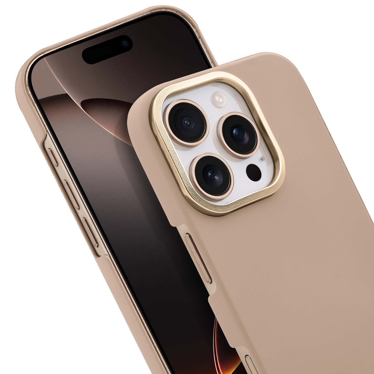 Detachable Ring Matte Case for Apple iPhone 16 Pro