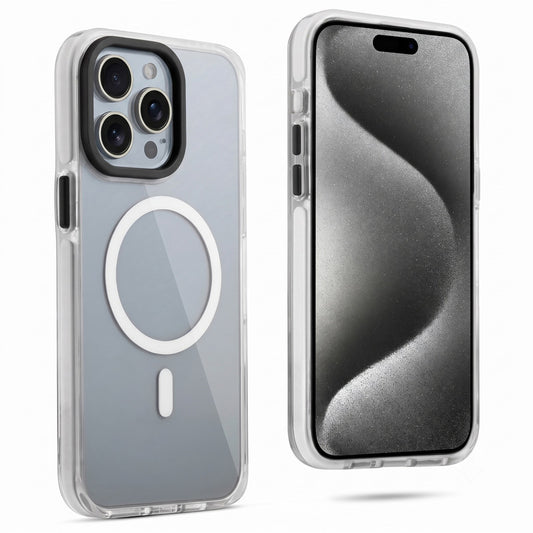 Clear MagSafe Bumper Case with Shockproof Edges for Apple iPhone 15 Pro Max
