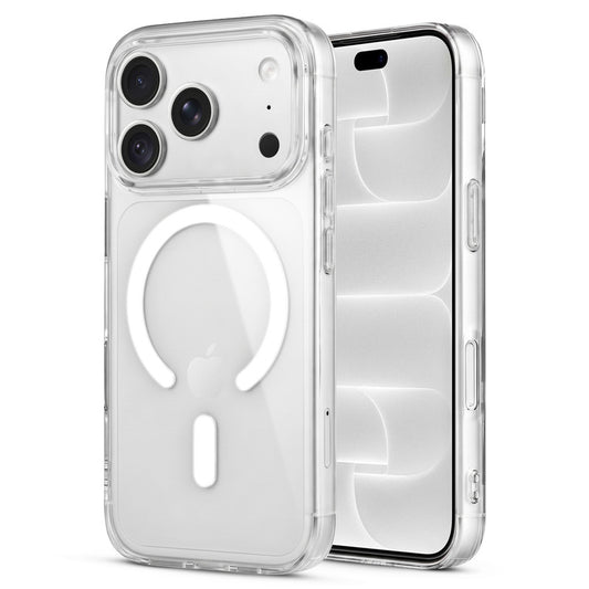 Apple iPhone 18 Pro Max Case with Anti-Yellow Clear Back, Soft TPU Colored Edges, Camera Protection & MagSafe Compatibility