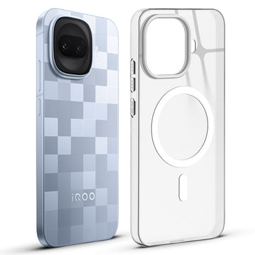 Anti-Yellow Colored Camera Line Case Support Magnetic Accessories Back Cover For iQOO 15R 5G