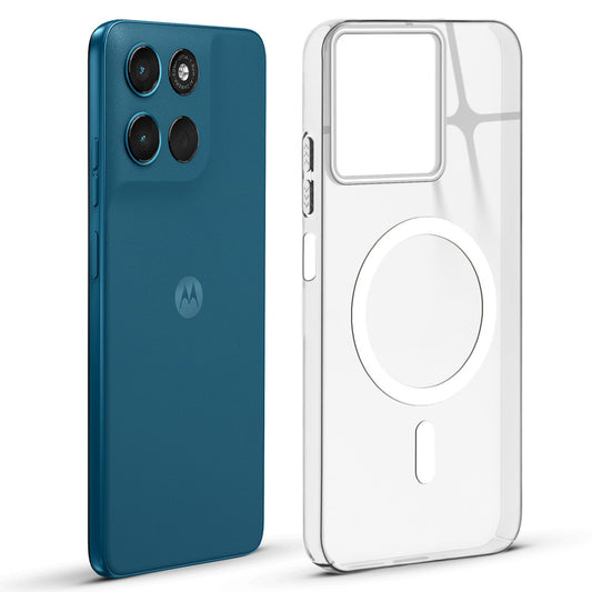 Anti-Yellow Scratch Resistant Case Support Magnetic Accessories Back Cover For Motorola G67 Power 5G