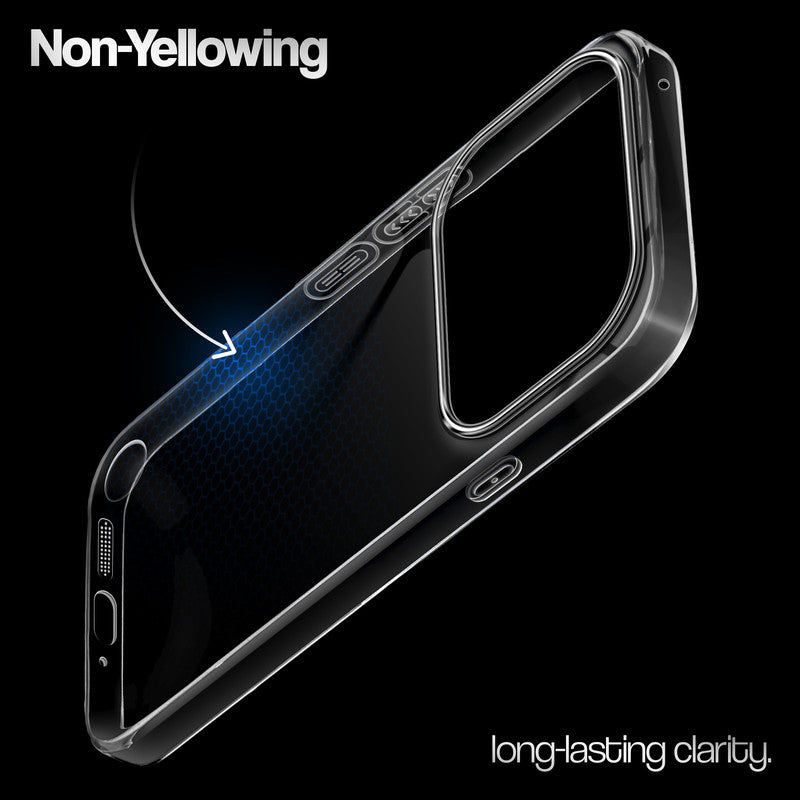Crystal Clear Anti-Yellow Transparent Back Cover Case With Camera Ring Protection for Nothing Phone 4A Pro 5G