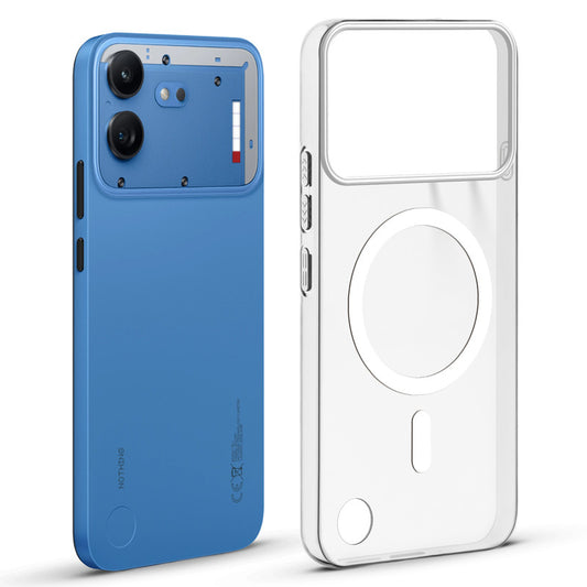 Anti-Yellow Colored Camera Line Case Support Magnetic Accessories Back Cover For Nothing Phone 4B 5G