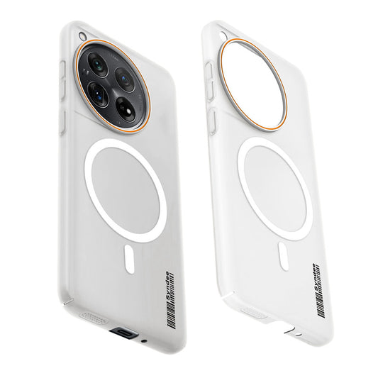 Colourful Frosted Matte Wireless Charging Support Back Cover Case for OnePlus 12 5G With Raised Camera Protection