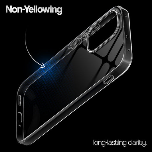 Crystal Clear Anti-Yellow Transparent Back Cover Case With Camera Ring Protection for OnePlus 15R 5G