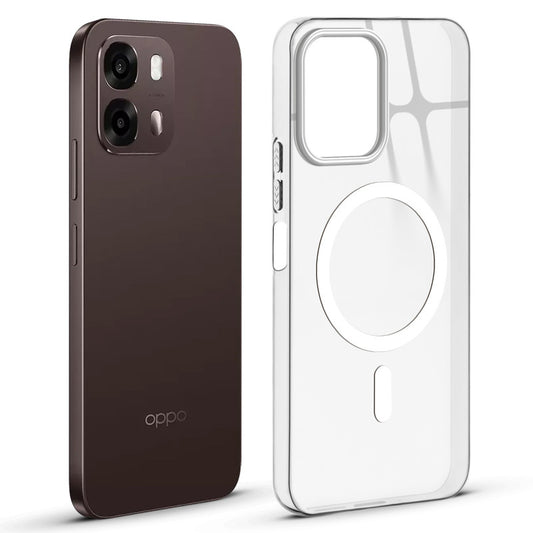 Anti-Yellow Scratch Resistant Case Support Magnetic Accessories Back Cover For Oppo A6 Pro 5G