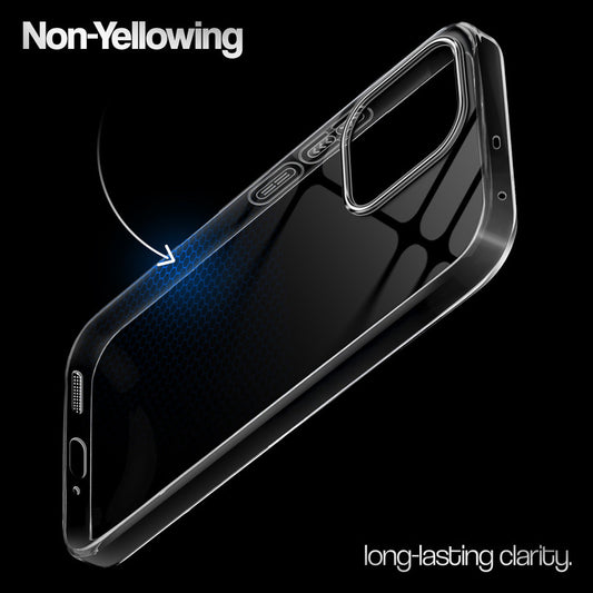 Crystal Clear Anti-Yellow Transparent Back Cover Case With Camera Ring Protection for Oppo A6 Pro 5G