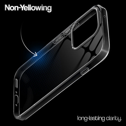 Crystal Clear Anti-Yellow Transparent Back Cover Case With Camera Ring Protection for Poco F8 Pro 5G