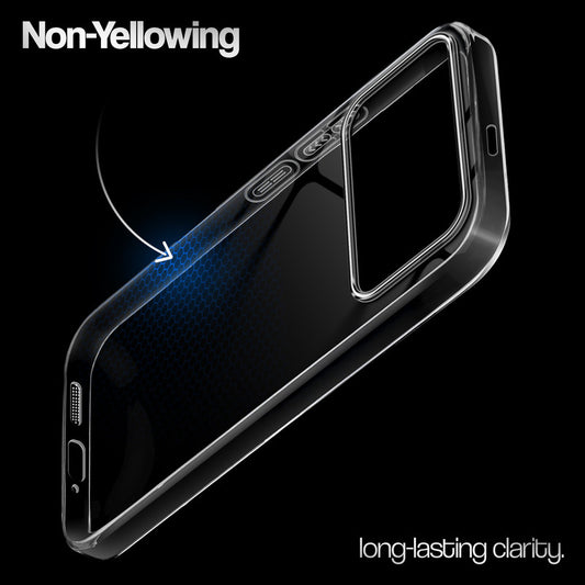 Crystal Clear Anti-Yellow Transparent Back Cover Case With Camera Ring Protection for Poco F8 Ultra 5G