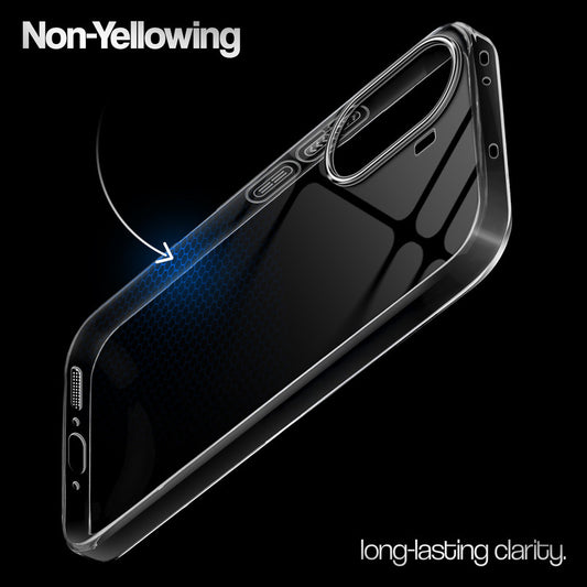 Crystal Clear Anti-Yellow Transparent Back Cover Case With Camera Ring Protection for Poco X7 Pro 5G