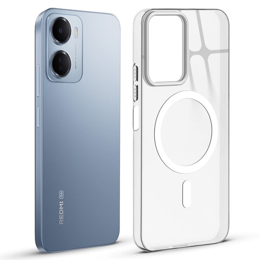 Anti-Yellow Scratch Resistant Case Support Magnetic Accessories Back Cover For Redmi 15A 5G