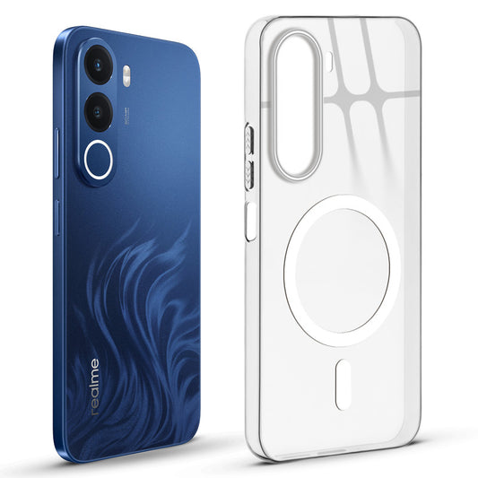 Anti-Yellow Colored Camera Line Case Support Magnetic Accessories Back Cover For Realme C100x 5G