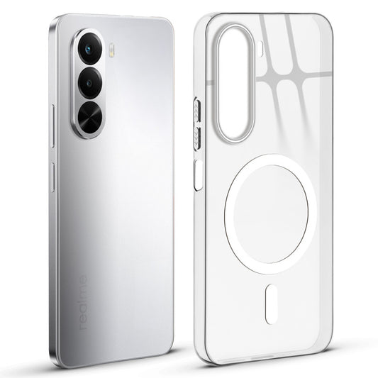 Anti-Yellow Scratch Resistant Case Support Magnetic Accessories Back Cover For Realme P4x 5G