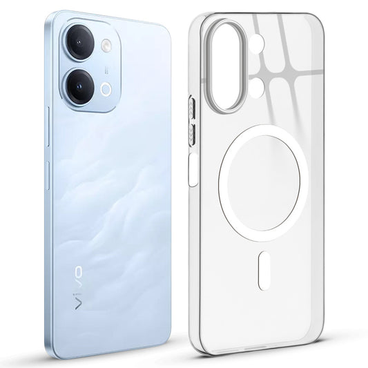 Anti-Yellow Colored Camera Line Case Support Magnetic Accessories Back Cover For Vivo T5 Lite 5G