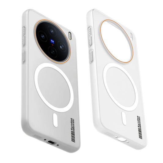 Colourful Frosted Matte Wireless Charging Support Back Cover Case for Vivo X200T 5G With Raised Camera Protection