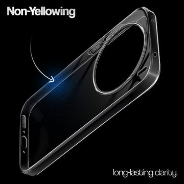 Crystal Clear Anti-Yellow Transparent Back Cover Case With Camera Ring Protection for Vivo X200T 5G