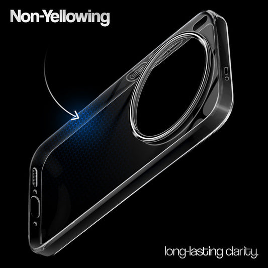 Crystal Clear Anti-Yellow Transparent Back Cover Case With Camera Ring Protection for Vivo X300 Ultra 5G