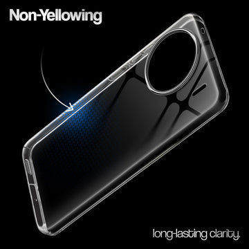 Crystal Clear Anti-Yellow Transparent Back Cover Case With Camera Ring Protection for Vivo X90 5G