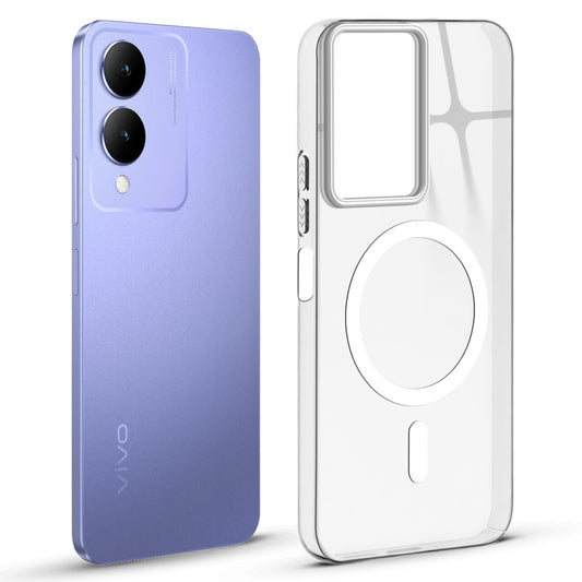 Anti-Yellow Scratch Resistant Case Support Magnetic Accessories Back Cover For Vivo Y17s
