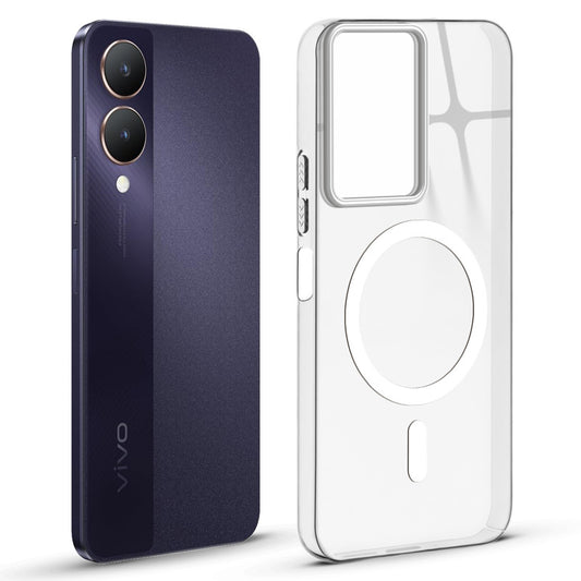 Anti-Yellow Scratch Resistant Case Support Magnetic Accessories Back Cover For Vivo Y28 5G