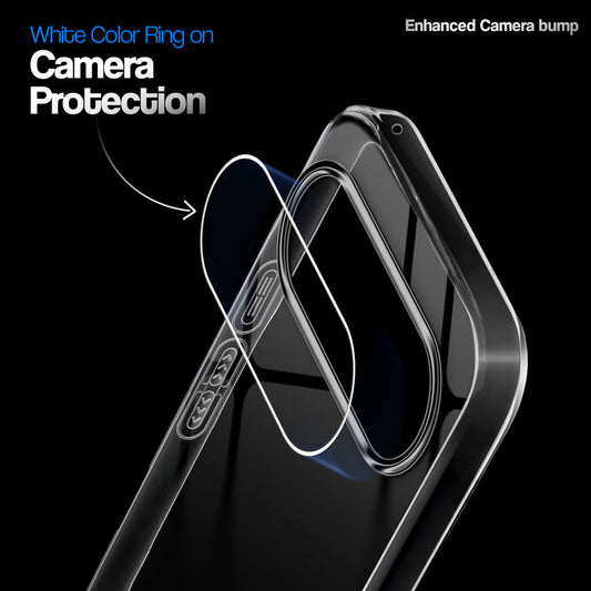 Crystal Clear Anti-Yellow Transparent Back Cover Case With Camera Ring Protection for Google Pixel 11 5G