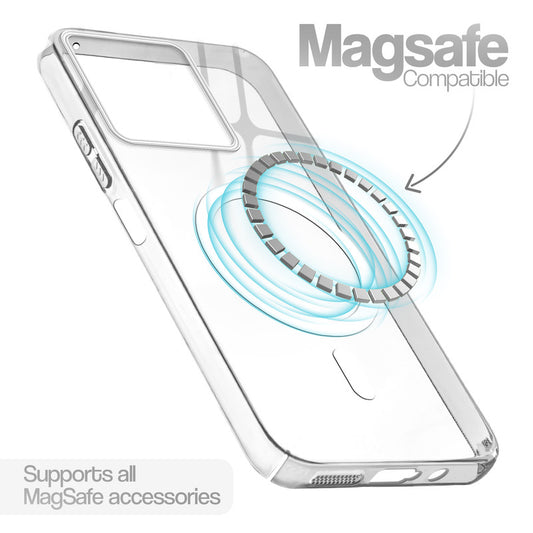 Anti-Yellow Scratch Resistant Case Support Magnetic Accessories Back Cover For Motorola G57 Power 5G