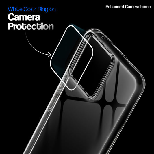 Crystal Clear Anti-Yellow Transparent Back Cover Case With Camera Ring Protection for Motorola Moto Edge 70 Fusion 5G
