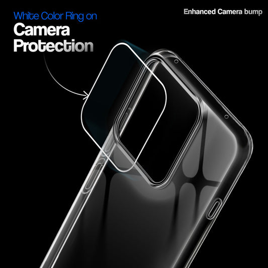 Crystal Clear Anti-Yellow Transparent Back Cover Case With Camera Ring Protection for Motorola Moto Edge 70 Pro 5G