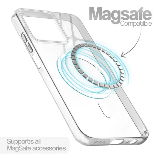 Anti-Yellow Scratch Resistant Case Support Magnetic Accessories Back Cover For Motorola Moto G37 Power 5G