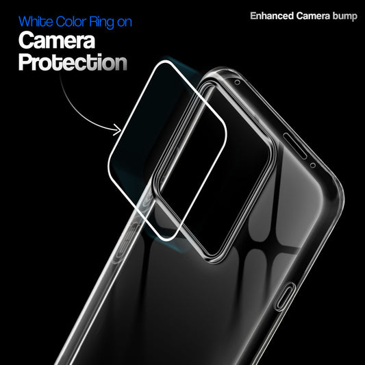 Crystal Clear Anti-Yellow Transparent Back Cover Case With Camera Ring Protection for Motorola Signature