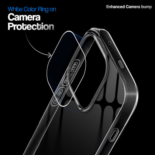 Crystal Clear Anti-Yellow Transparent Back Cover Case With Camera Ring Protection for OnePlus 15 5G