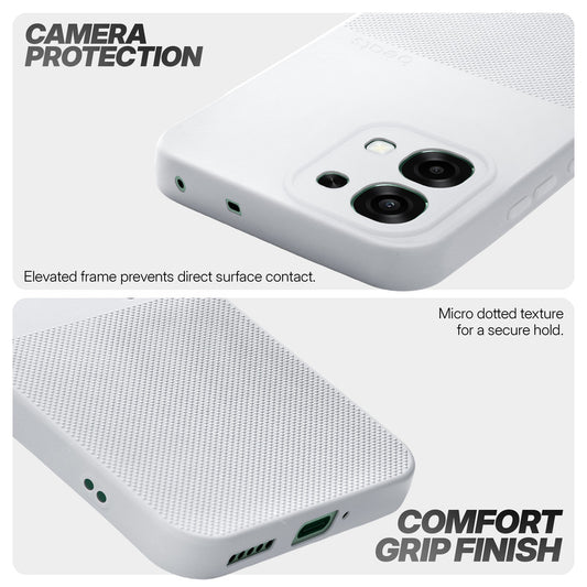 Durable Silicone Matte Back Cover with Textured Grip & Raised Camera Edges for Oppo F33 5G