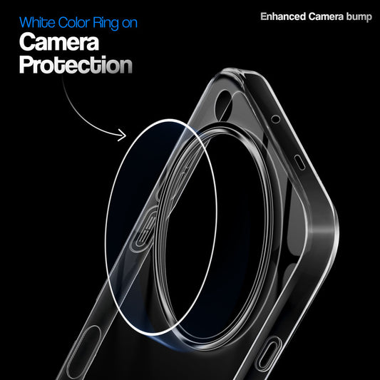 Crystal Clear Anti-Yellow Transparent Back Cover Case With Camera Ring Protection for Oppo Find X9 Ultra 5G