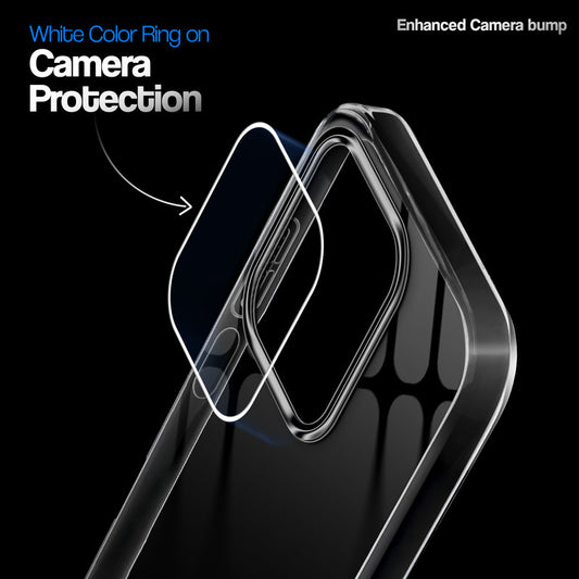 Crystal Clear Anti-Yellow Transparent Back Cover Case With Camera Ring Protection for POCO C85 5G
