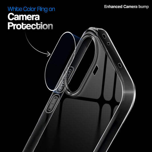 Crystal Clear Anti-Yellow Transparent Back Cover Case With Camera Ring Protection for Poco X7 Pro 5G