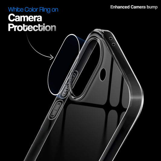 Crystal Clear Anti-Yellow Transparent Back Cover Case With Camera Ring Protection for Poco X8 Pro 5G