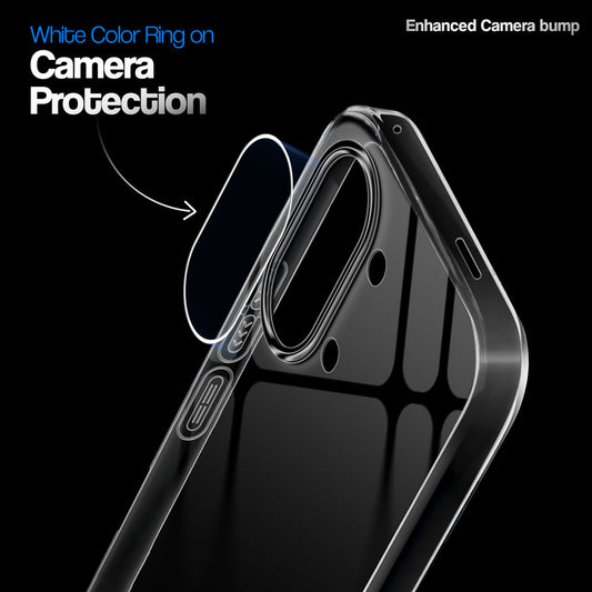 Crystal Clear Anti-Yellow Transparent Back Cover Case With Camera Ring Protection for Poco X8 Pro Max 5G