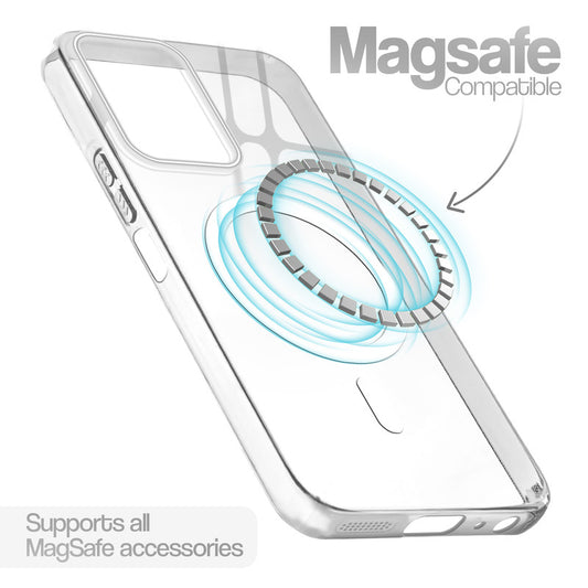Anti-Yellow Scratch Resistant Case Support Magnetic Accessories Back Cover For Redmi 15A 5G
