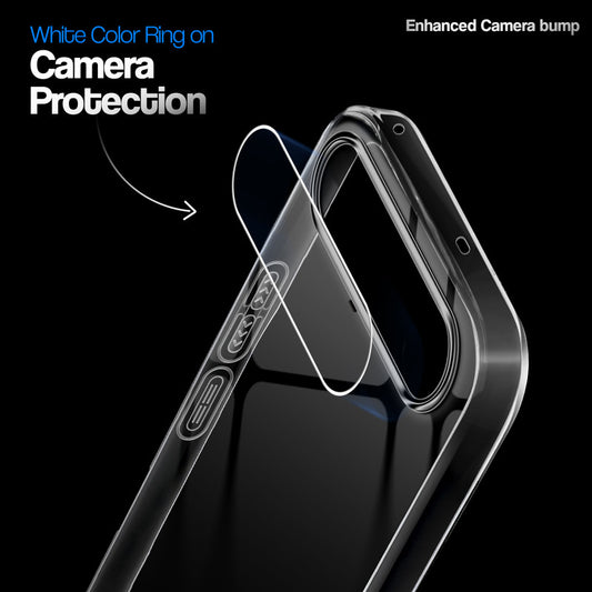 Crystal Clear Anti-Yellow Transparent Back Cover Case With Camera Ring Protection for Realme 16 5G