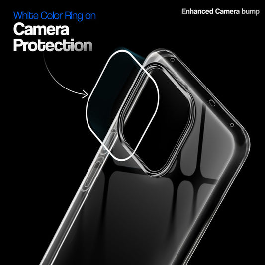 Crystal Clear Anti-Yellow Transparent Back Cover Case With Camera Ring Protection for Realme 16 Pro Plus 5G