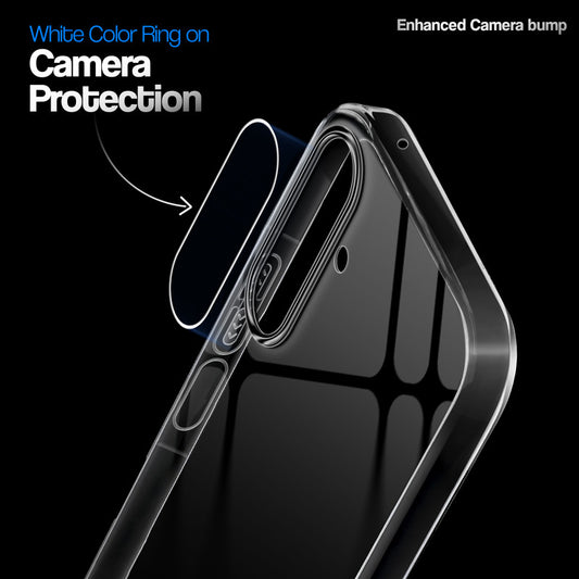 Crystal Clear Anti-Yellow Transparent Back Cover Case With Camera Ring Protection for Samsung A27 5G