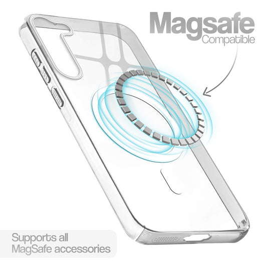 Anti-Yellow Scratch Resistant Case Support Wireless Charging Back Cover For Samsung S23 Plus 5G