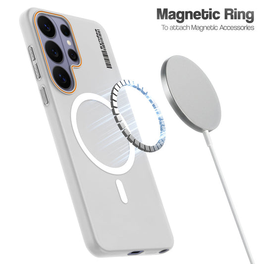 Colourful Frosted Matte Wireless Charging Support Back Cover Case for Samsung S26 Ultra 5G With Raised Camera Protection