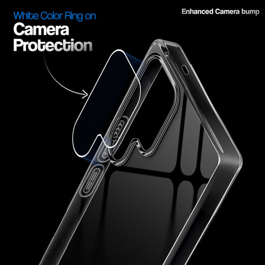 Crystal Clear Anti-Yellow Transparent Back Cover Case With Camera Ring Protection for Samsung S26 Ultra 5G