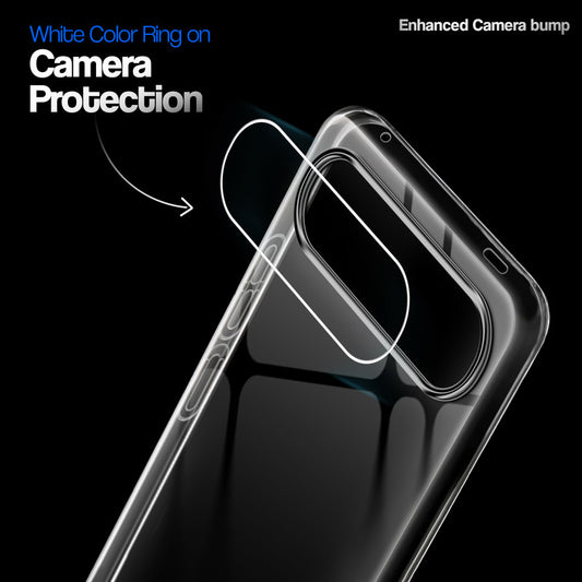 Crystal Clear Anti-Yellow Transparent Back Cover Case With Camera Ring Protection for Vivo S2 5G