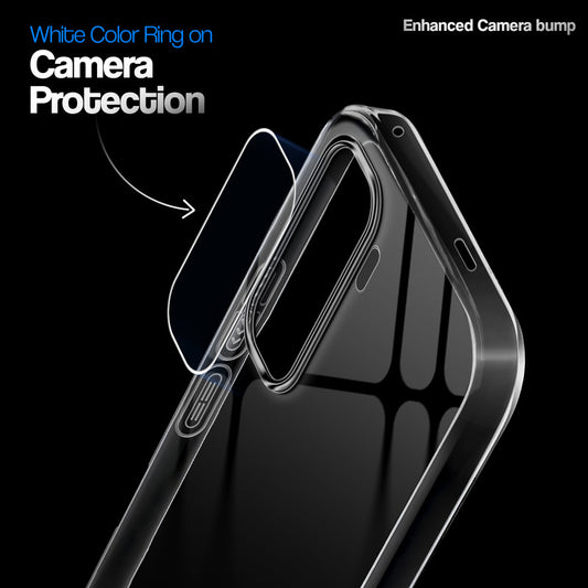 Crystal Clear Anti-Yellow Transparent Back Cover Case With Camera Ring Protection for Vivo T5 Pro 5G