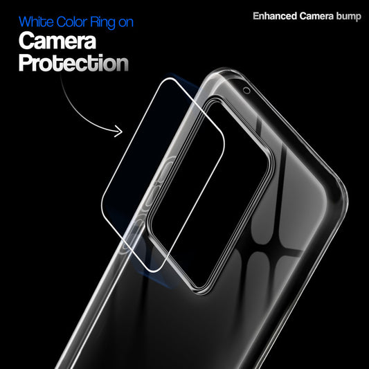 Crystal Clear Anti-Yellow Transparent Back Cover Case With Camera Ring Protection for Vivo V27 5G